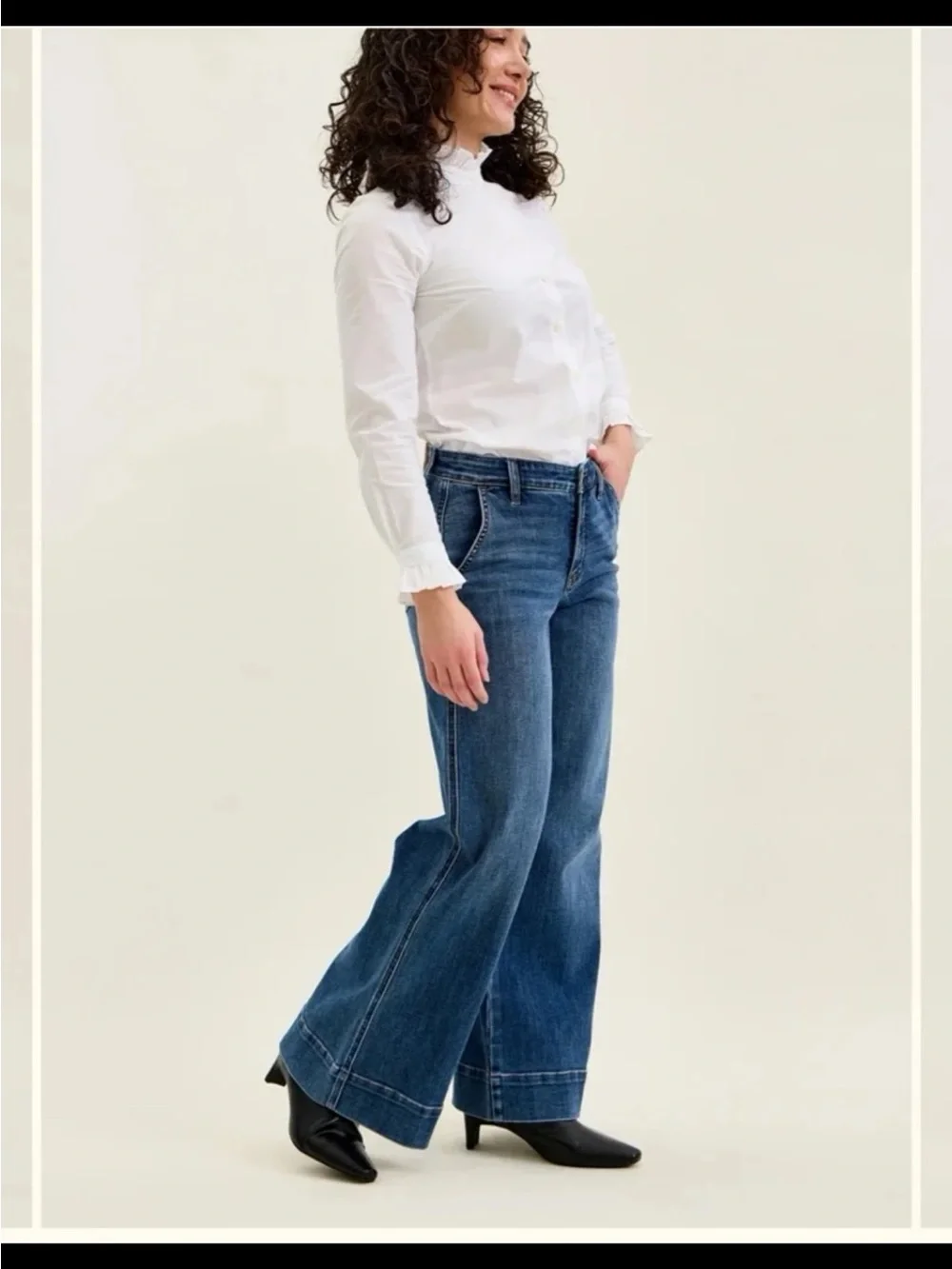 Judy Blue Lux Retro Wide Trouser Jeans size 9/29 - Picture 4 of 12